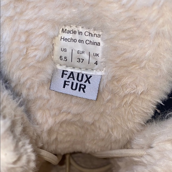 Aldo White Winter Combat Boots with Platform Waterproof - Picture 7 of 10